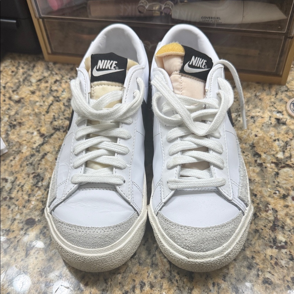 Nike White and Cream Sneakers